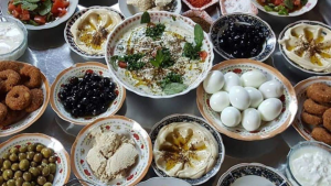 مكونات الفطور الفلسطيني